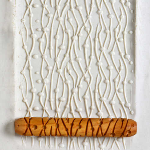 HR-026 Hand Roller - Wavy Lines & Dots
