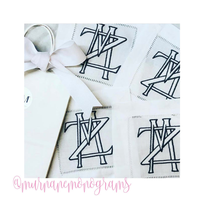 1.5" Two Type Outline Satin Embroidery Font Package