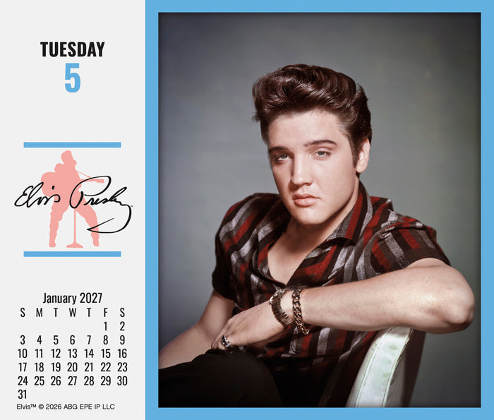 2027 Elvis Presley By Day Calendar