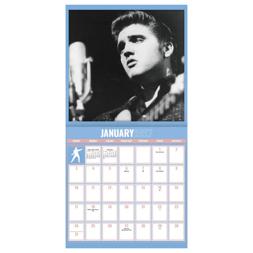 2027 Elvis Presley Mini Wall Calendar