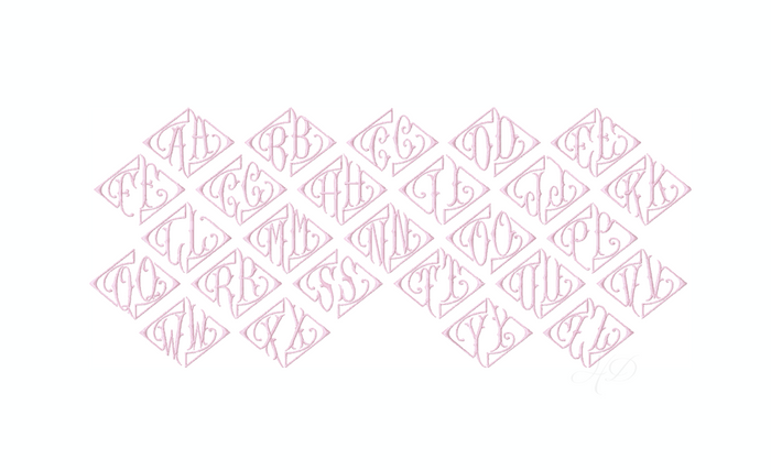 4 Sizes Diamond Nouveau Satin Stitch Embroidery Package