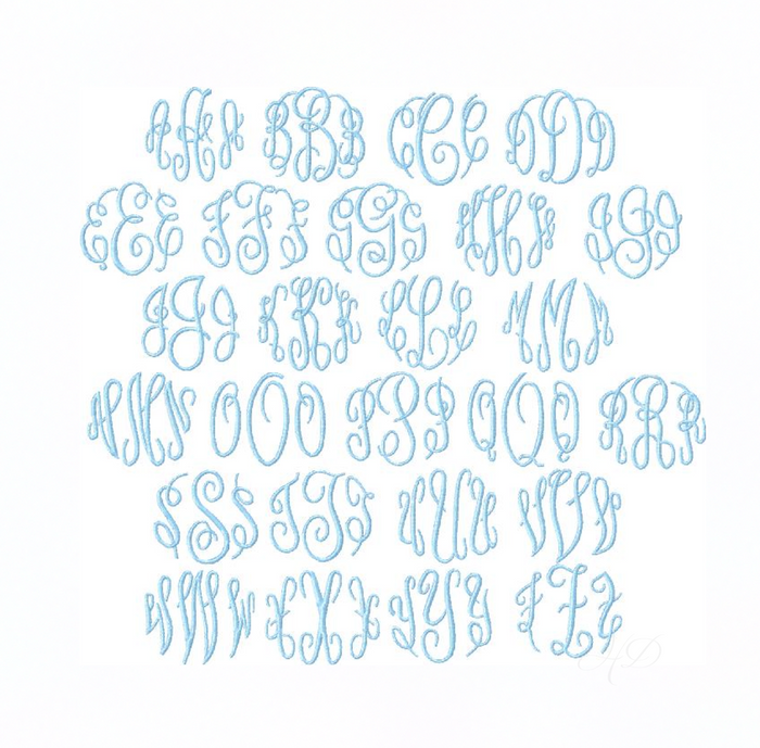 4x4 Satin Master Circle Font Package