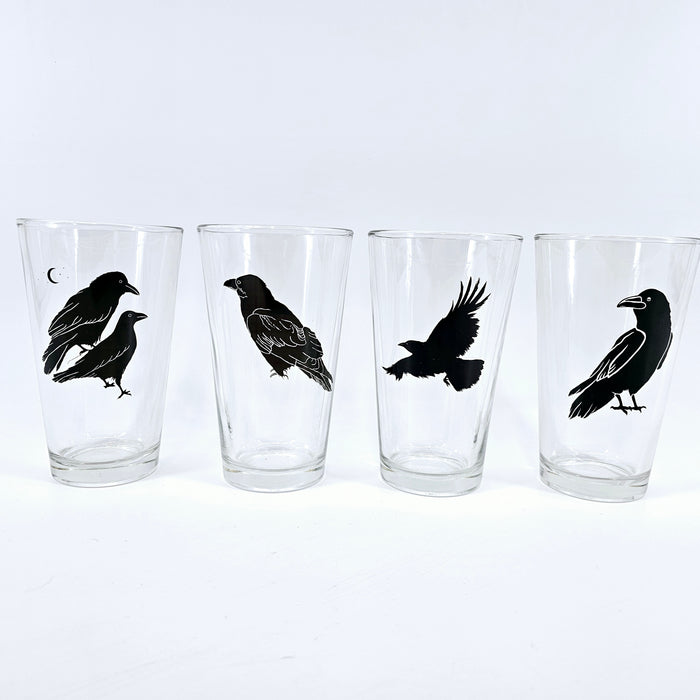 "All The Ravens" Pint Glass Boxed 4 Pack Set