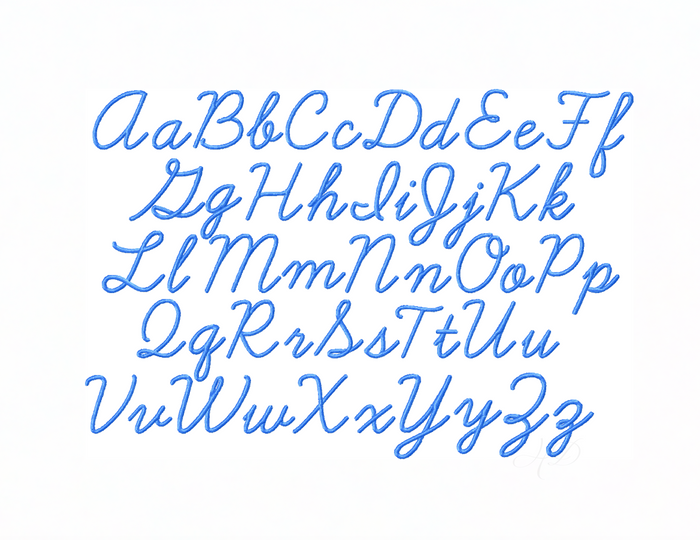 Allison Bold Satin Stitch Embroidery Font for Monogramming