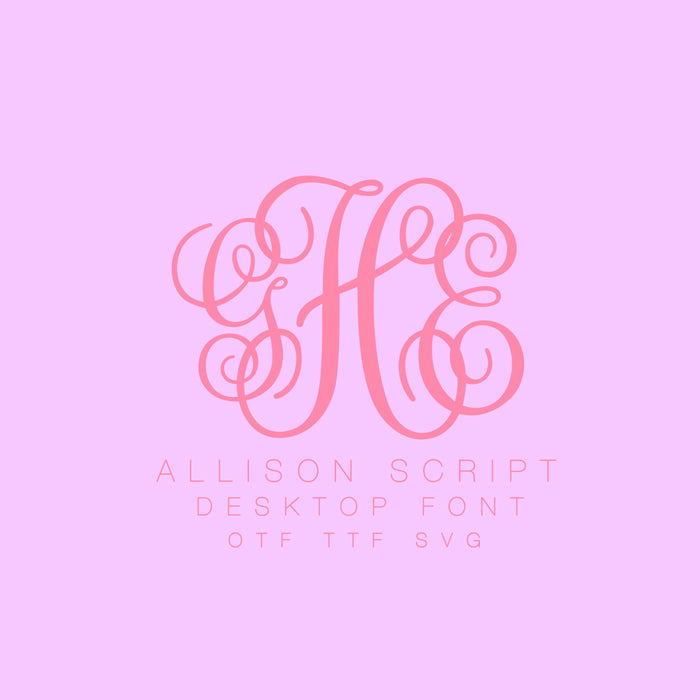 Allison Script TYPEFACE FONT