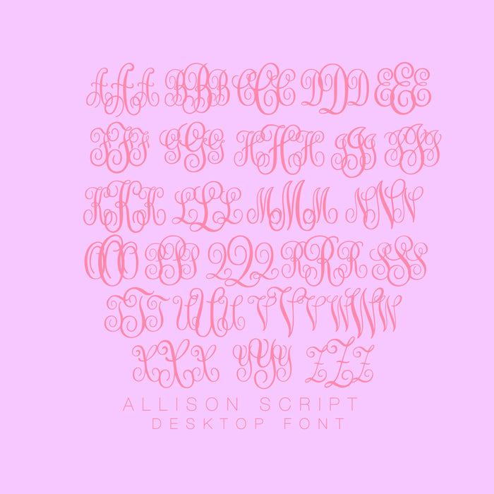 Allison Script TYPEFACE FONT