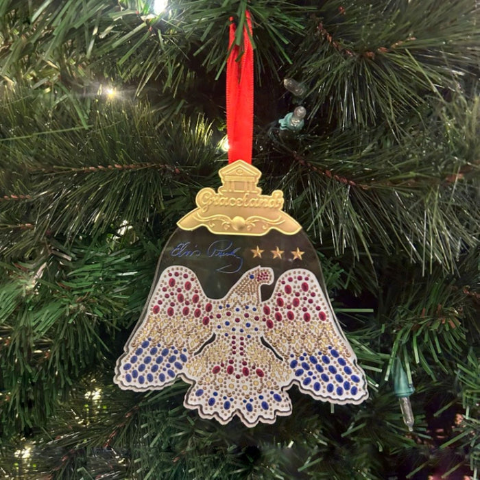 American Eagle Glass Ornament