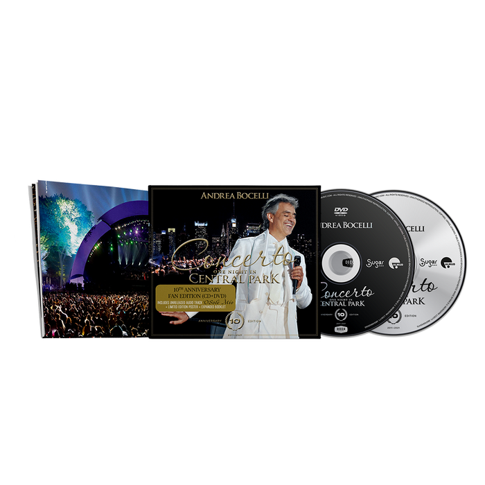 Andrea Bocelli: Concerto - One Night In Central Park: 10th Anniversary CD + Blue-Ray Exclusive Bundle