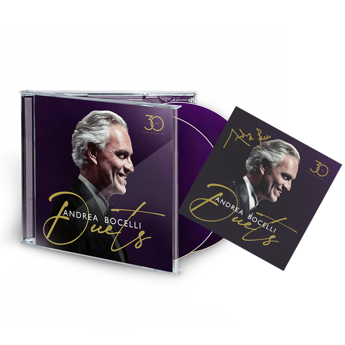 Andrea Bocelli: Duets - 30th Anniversary 2CD + Signed Art Card