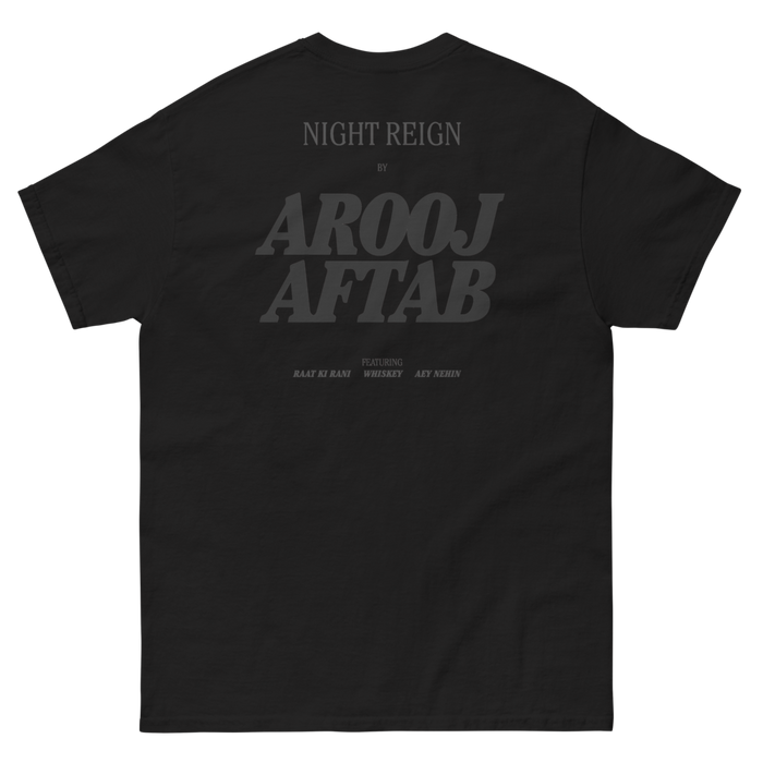 Arooj Aftab: Night Reign Logo T-Shirt Back