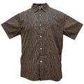 Authentic Elvis Black And Tan Geometric Woven Shirt