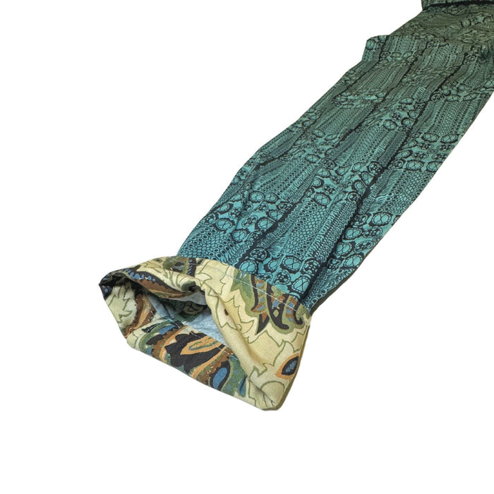 Authentic Elvis Long Sleeve Blue Printed Woven Shirt