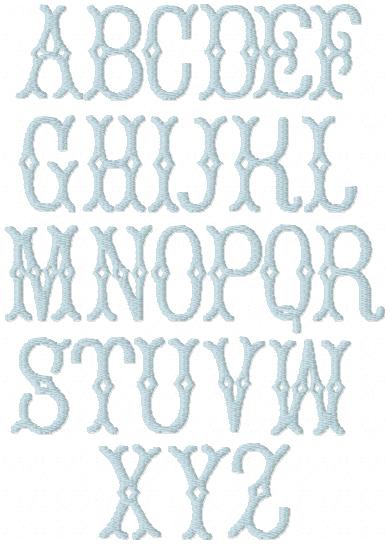 Avery Fill Embroidery Font Package