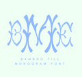 Bamboo Fill Monogram Font