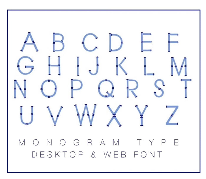 Bamboo Monogram DESKTOP & WEB FONT