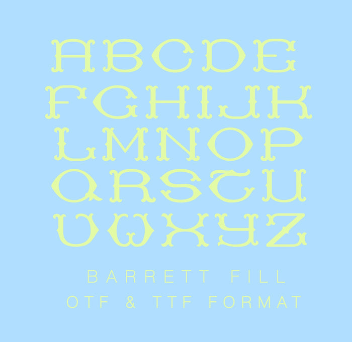 Barrett Fill  Desktop Font
