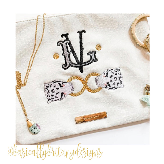 Barrett Fill Satin Embroidery Font