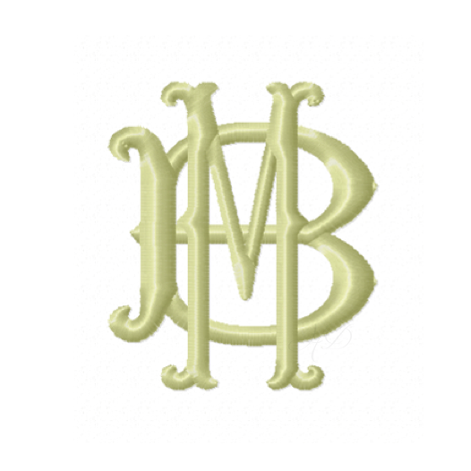 Barrett Satin Stitch Embroidery Font Package with Four Sizes