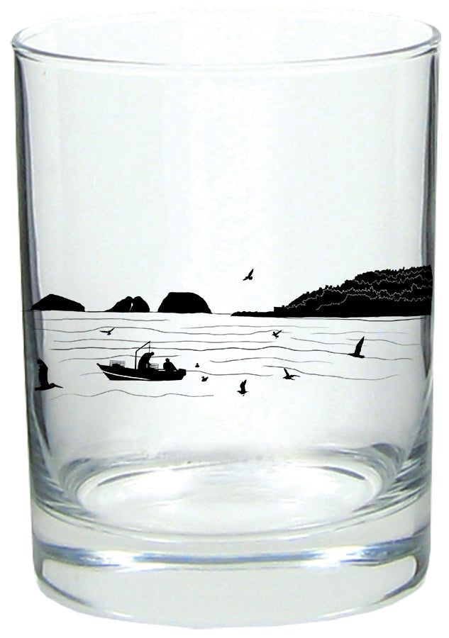 Bay Bounty Rocks Lowball Glass