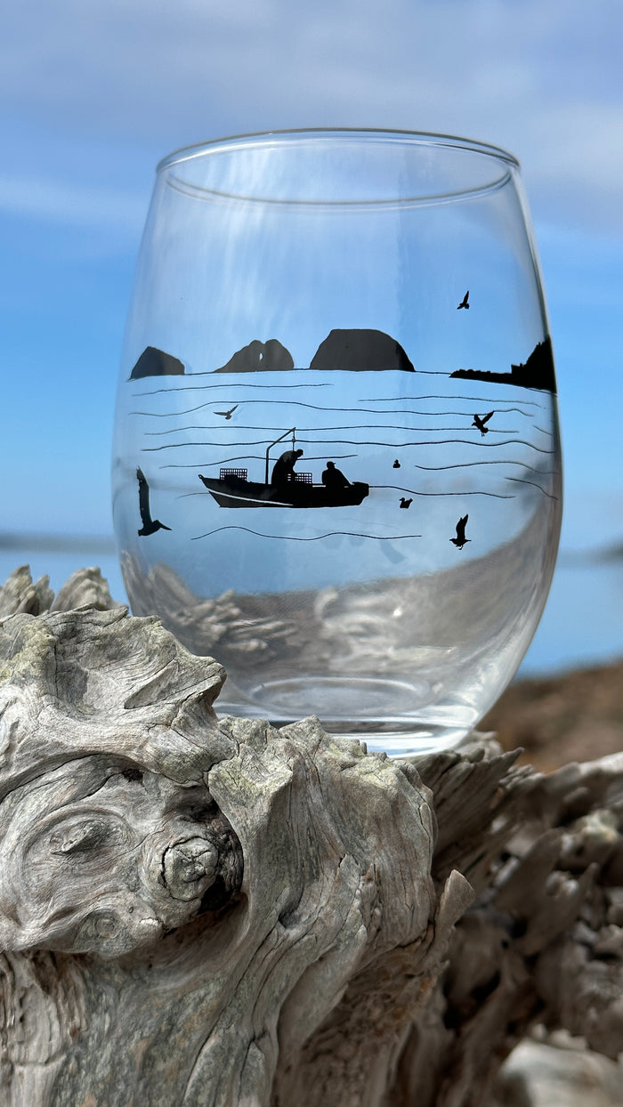 Bay Bounty Stemless Wine Glass