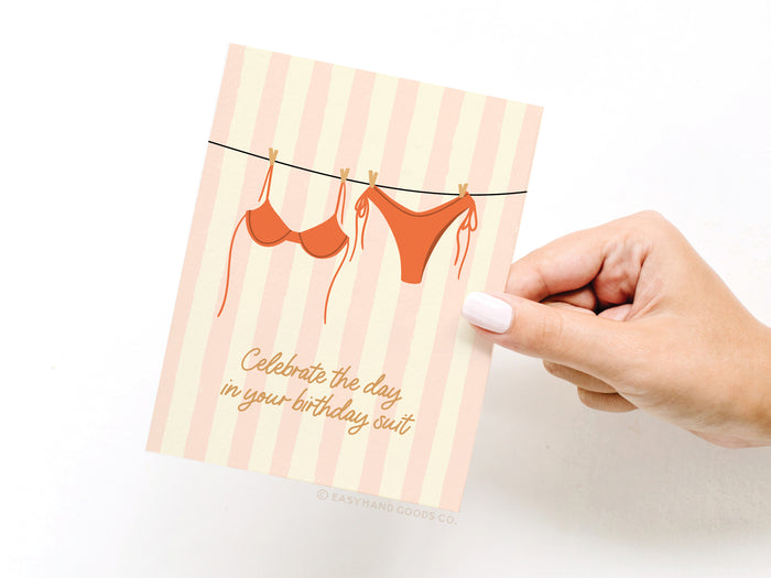 Birthday Suit Greeting Card