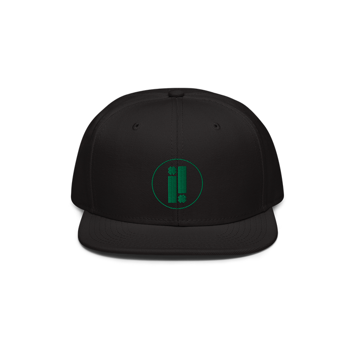 Black Impulse Logo Snapback Hat