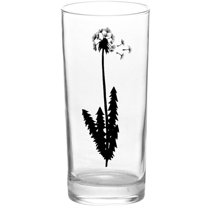 Black Three Wishes Black Tall Collins Glass - Botanical Series