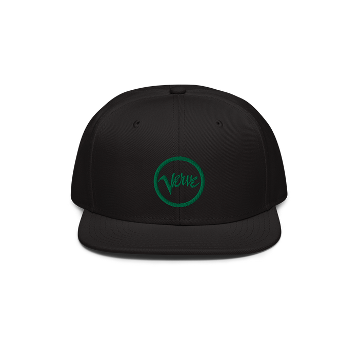 Black Verve Logo Snapback Hat