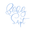 Blakely Script Embroidery Font package in six sizes.