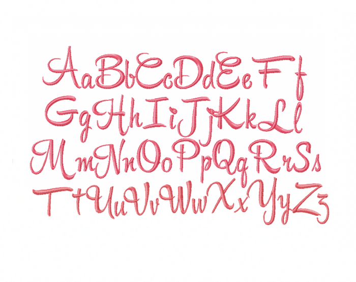 Bloomington Script Bold 4x4 Satin Embroidery Package