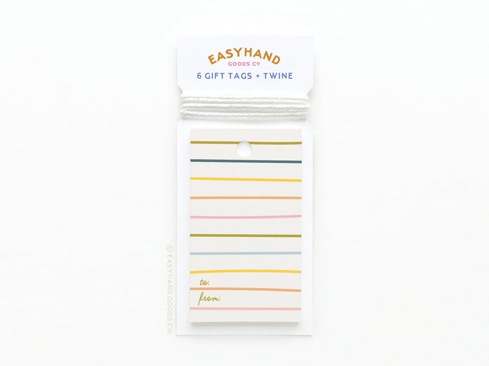 Bright Lines Gift Tags