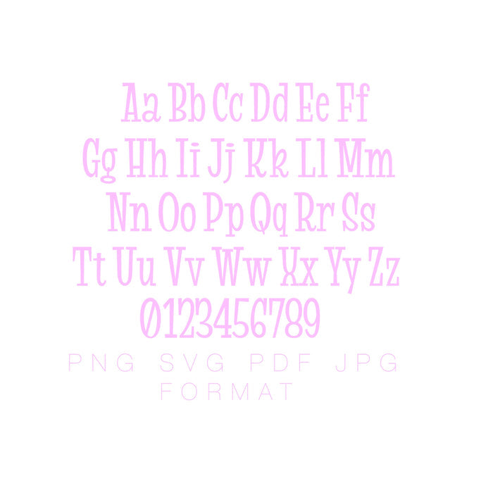 Brynnlee SVG PNG Vector Cricut Monogram Font