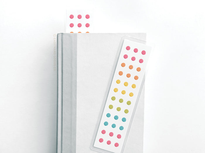 Button Candy Laminated Bookmark - Onderkast Studio