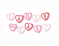 Candy Heart Font Satin 4x4