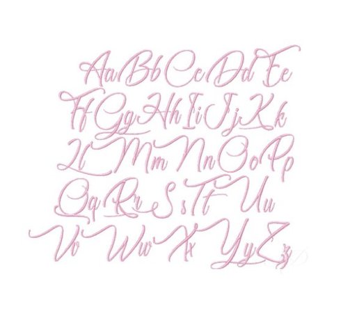 Carolyn Satin Embroidery Font
