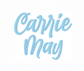Carrie Fill Stitch Embroidery Font 4x4 in various sizes