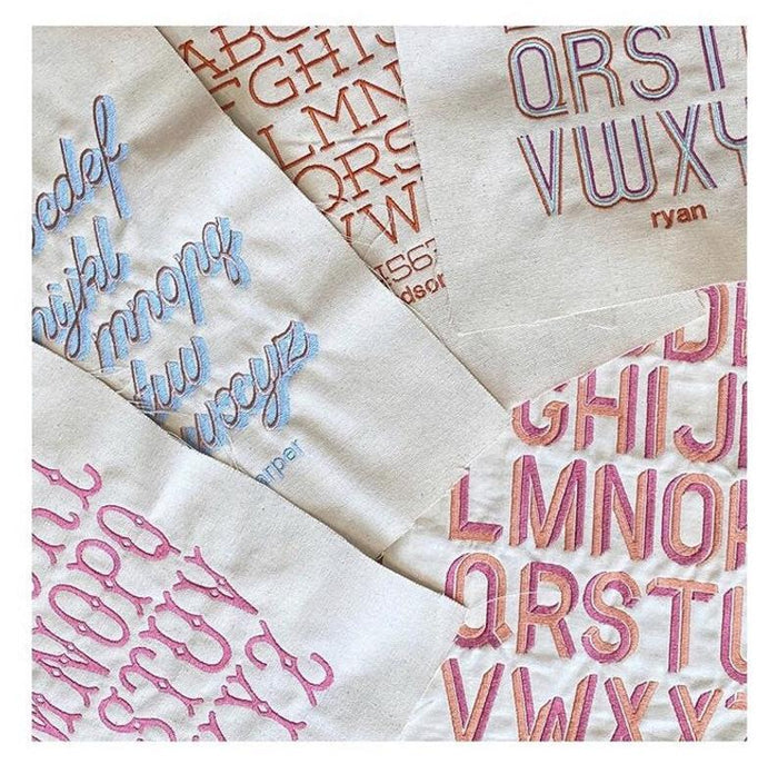 Carsyn Two Tone Embroidery Font Small