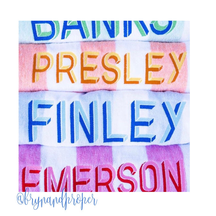 Carsyn Two Tone Embroidery Font Small