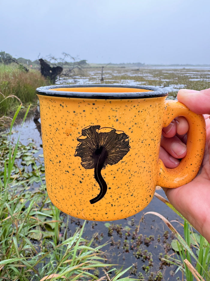 Chanterelle Mushroom Yellow 15oz Ceramic Campfire Mug