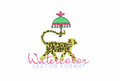 Cheetah with Umbrella Watercolor PNG SVG PDF Vector