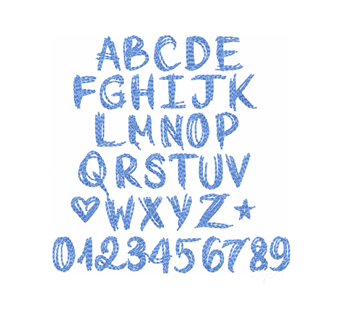 Cinco De Mayo Embroidery Font