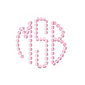Circle Dot Monogram Embroidery Font for Crafters