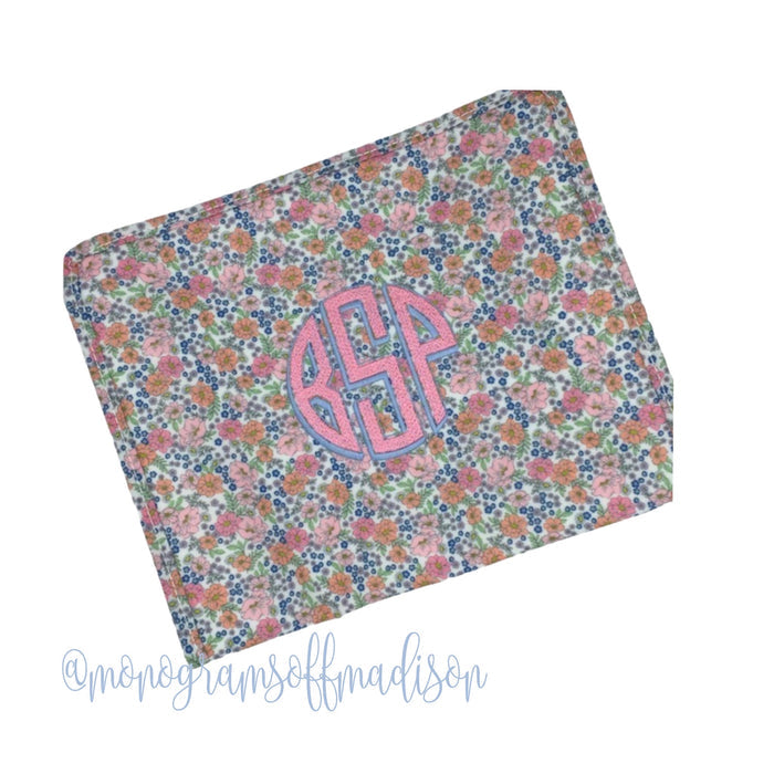 Circle Shadow Drop Monogram Embroidery Font
