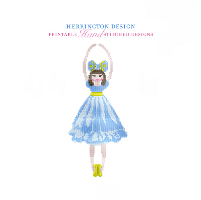 Clara Nutcracker Printable Needlepoint Chart - Digital Download