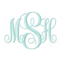 Classic Monogram Vine Embroidery Font design files