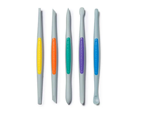 Clay Finishing Tools (Small): Flex-Firm Silicone Set (5pcs)