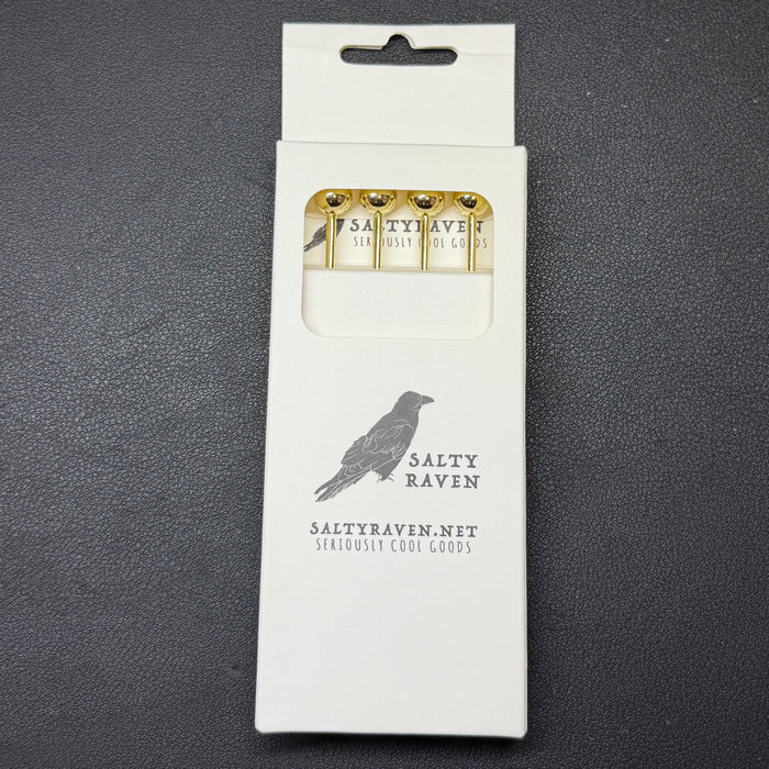 Cocktail Picks 4 Pack  - Gold, Silver or Rainbow