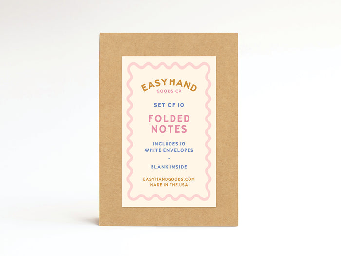 Congrats Wonky Type Folded Greeting Note Set