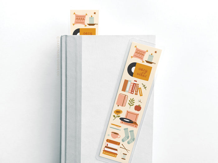 Cozy Vibes Laminated Bookmark