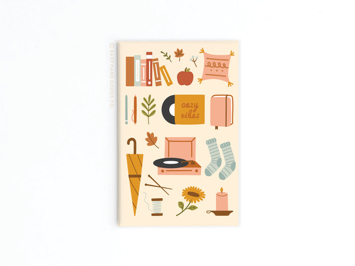 Cozy Vibes Refrigerator Magnet